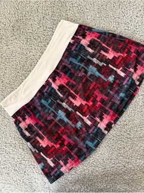 Lija Multicolor Athletic Skort for Women Size M, Pockets, Tennis, Golf, Running